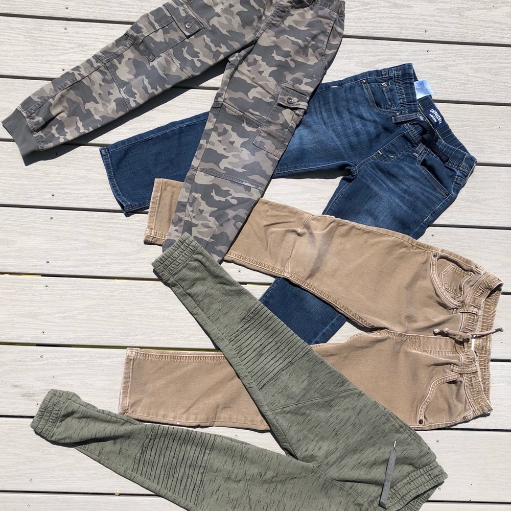 4 pairs of boys pants! Size 8
